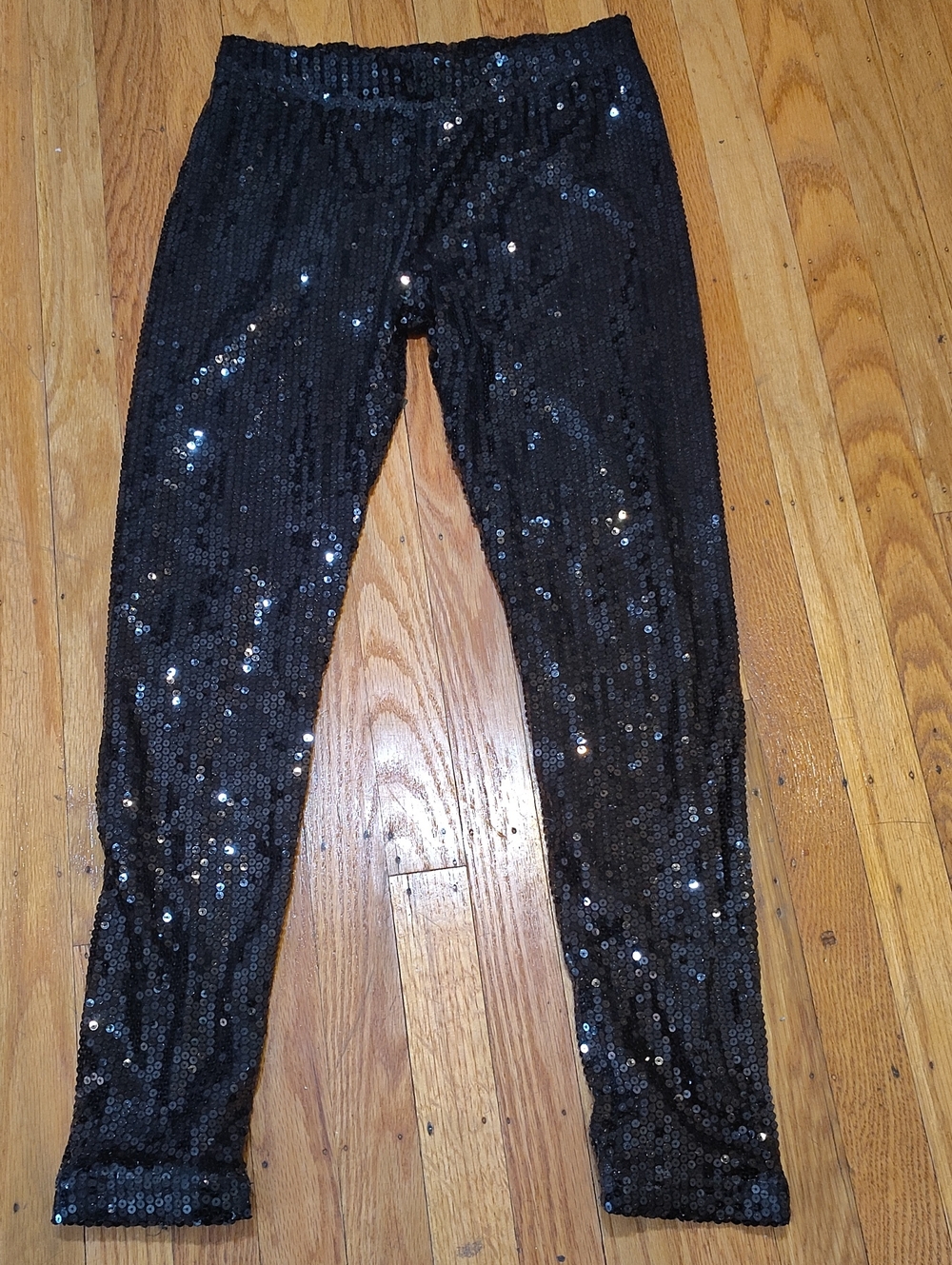 XOXO Black Sequin Leggings